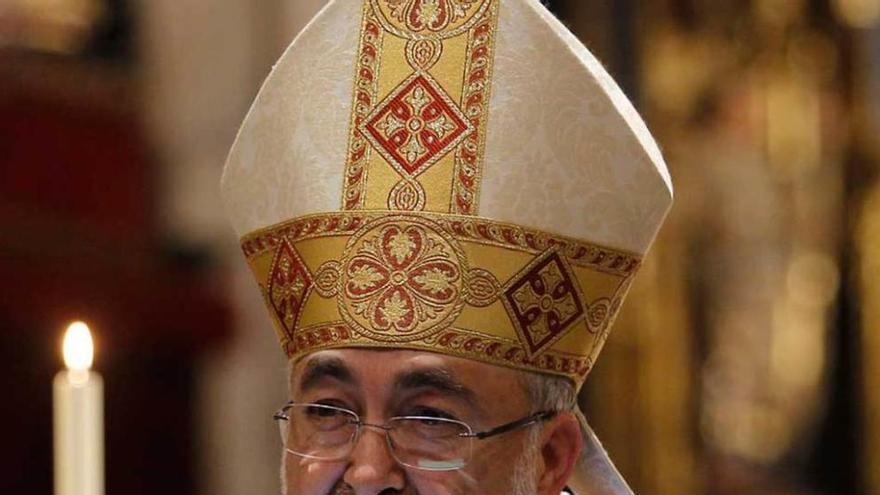 Sanz Montes en una reciente ceremonia religiosa en la catedral.