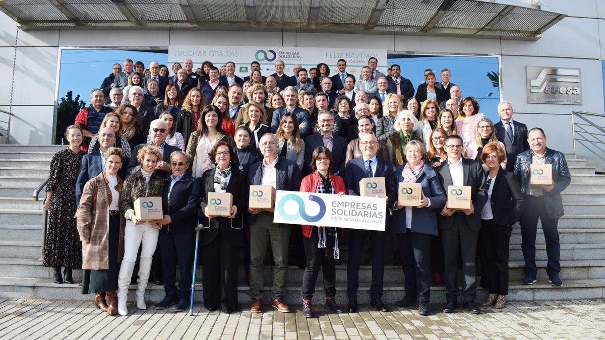 Los participantes en la iniciativa Empresa Solidaria en 2019.