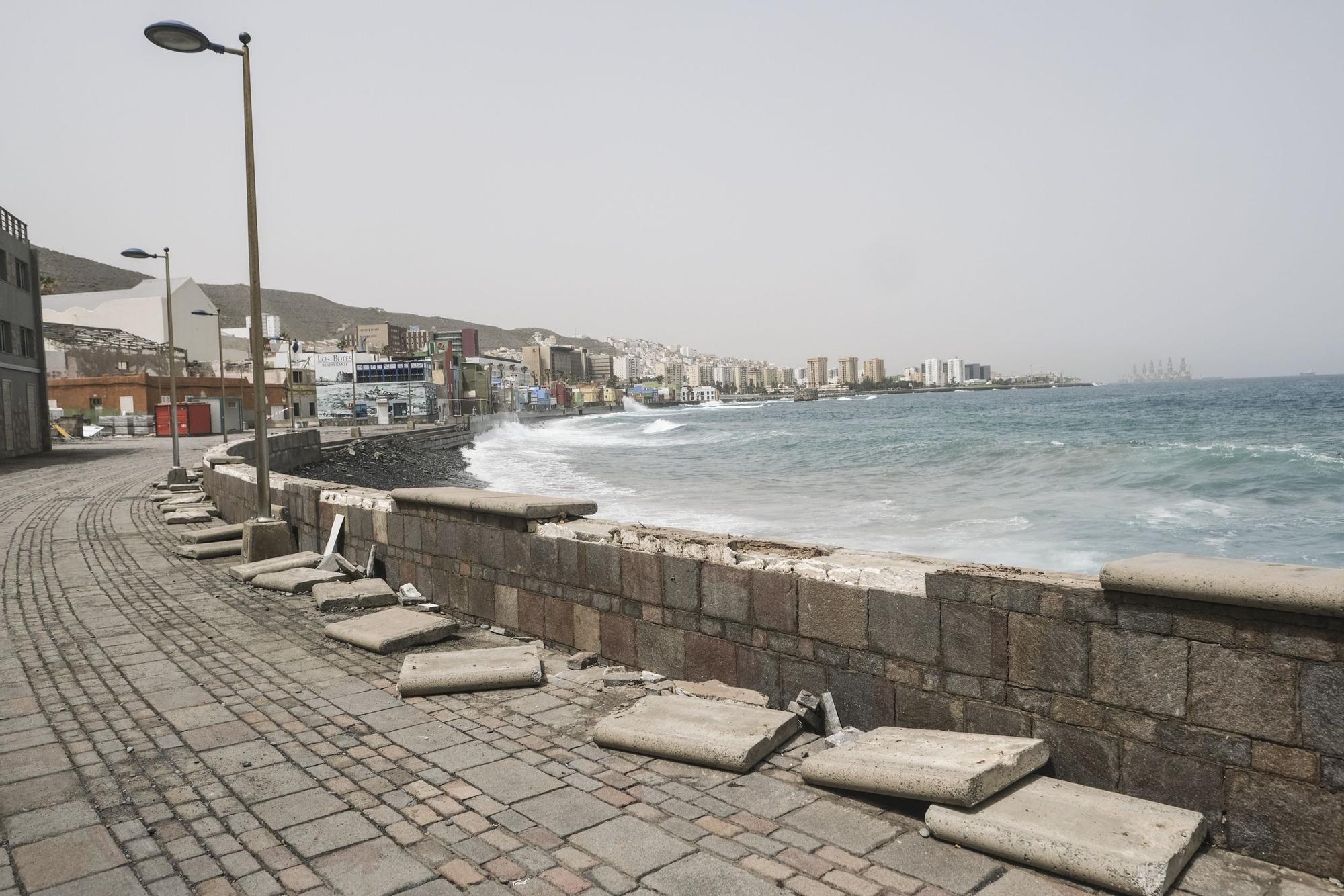 Consecuencias del temporal de mar en San Cristóbal