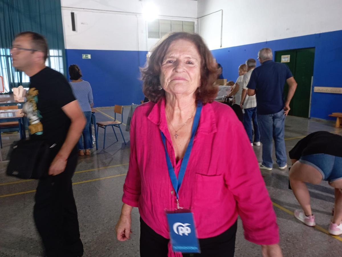Conchi García, vecina de La Luz e interventora del PP. Elecciones municipales del 28M.
