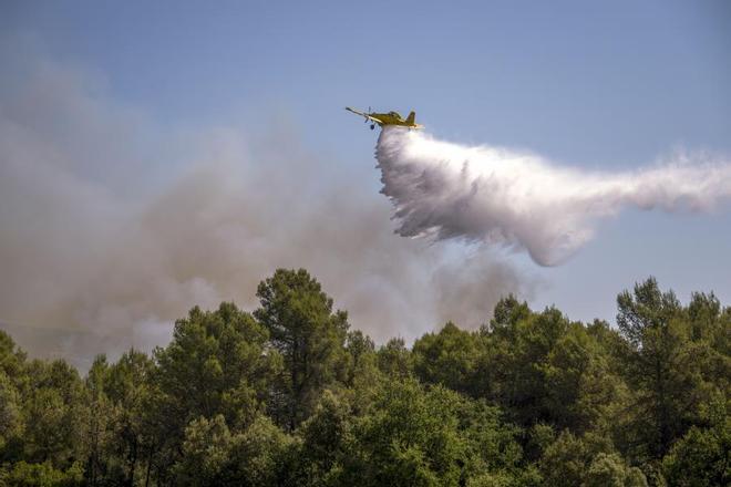 Ordenan evacuación de 4 urbanizaciones de Querol por el incendio de Aiguamúrcia (Tarragona)
