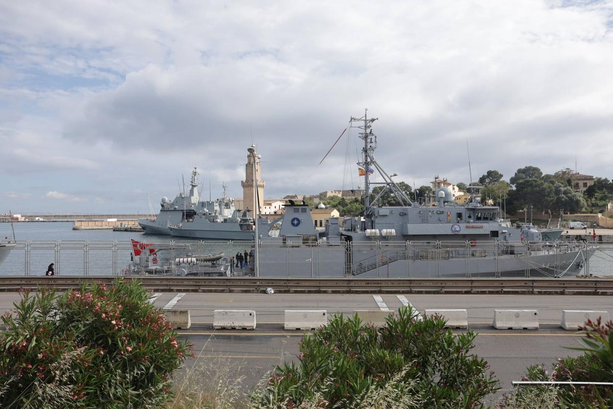 La Armada y fuerzas de la OTAN culminan en Mallorca un ejercicio de guerra antiminas con una jornada de puertas abiertas el sábado en Portopí