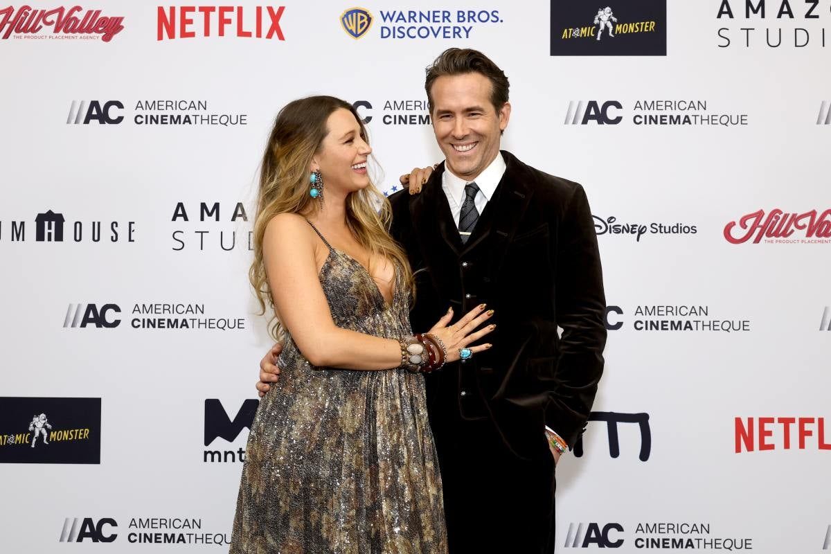 Blake Lively y Ryan Reynolds en los Annual American Cinematheque Awards