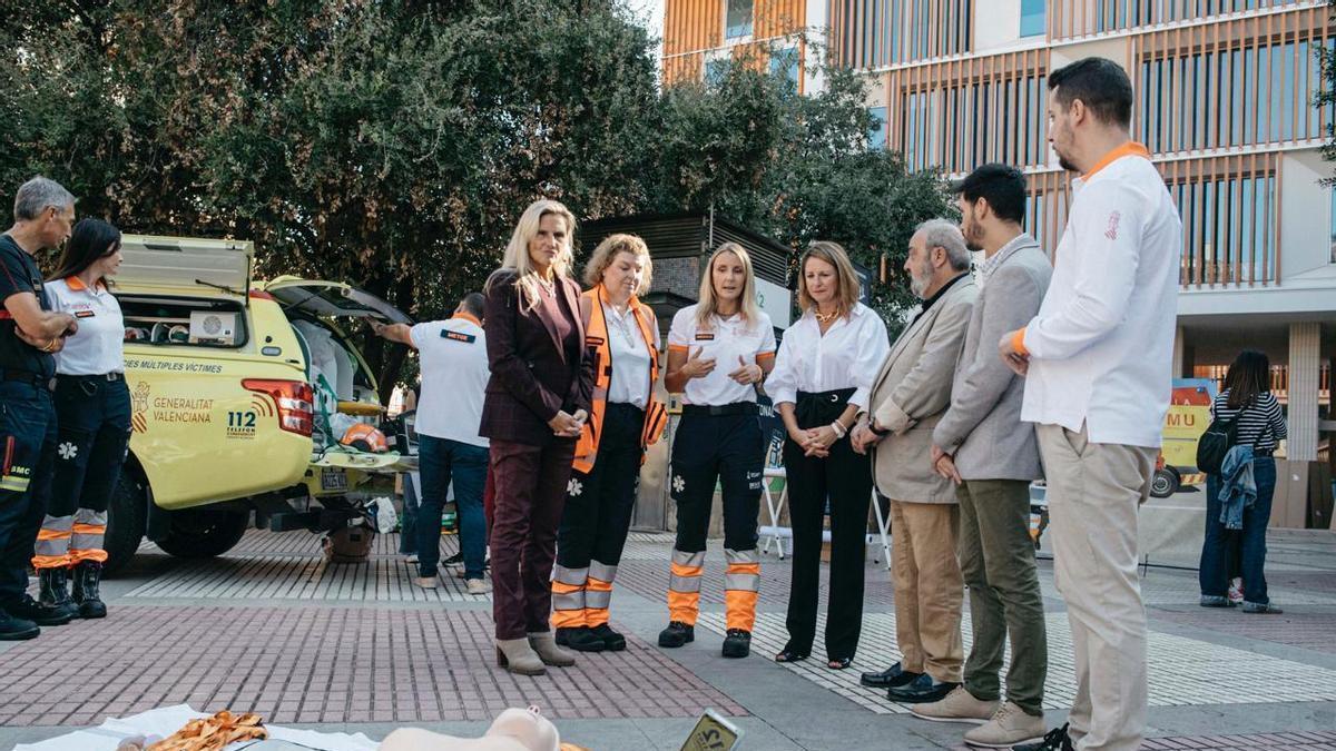 La jornada del Día Mundial de la Parada Cardíaca en Castelló.