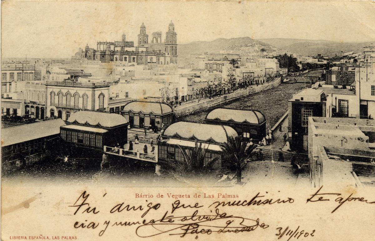 Foto del Puente de Palo, tomada en 1902