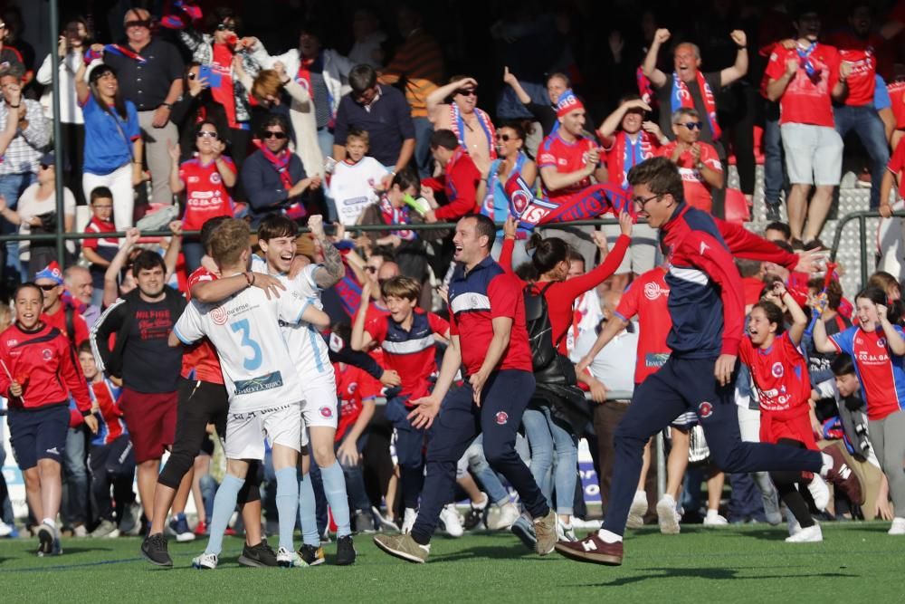 El UD Ourense continua su marcha imparable y logra su tercer ascenso en cuatro años. El Atios tendrá que disputar la promoción.