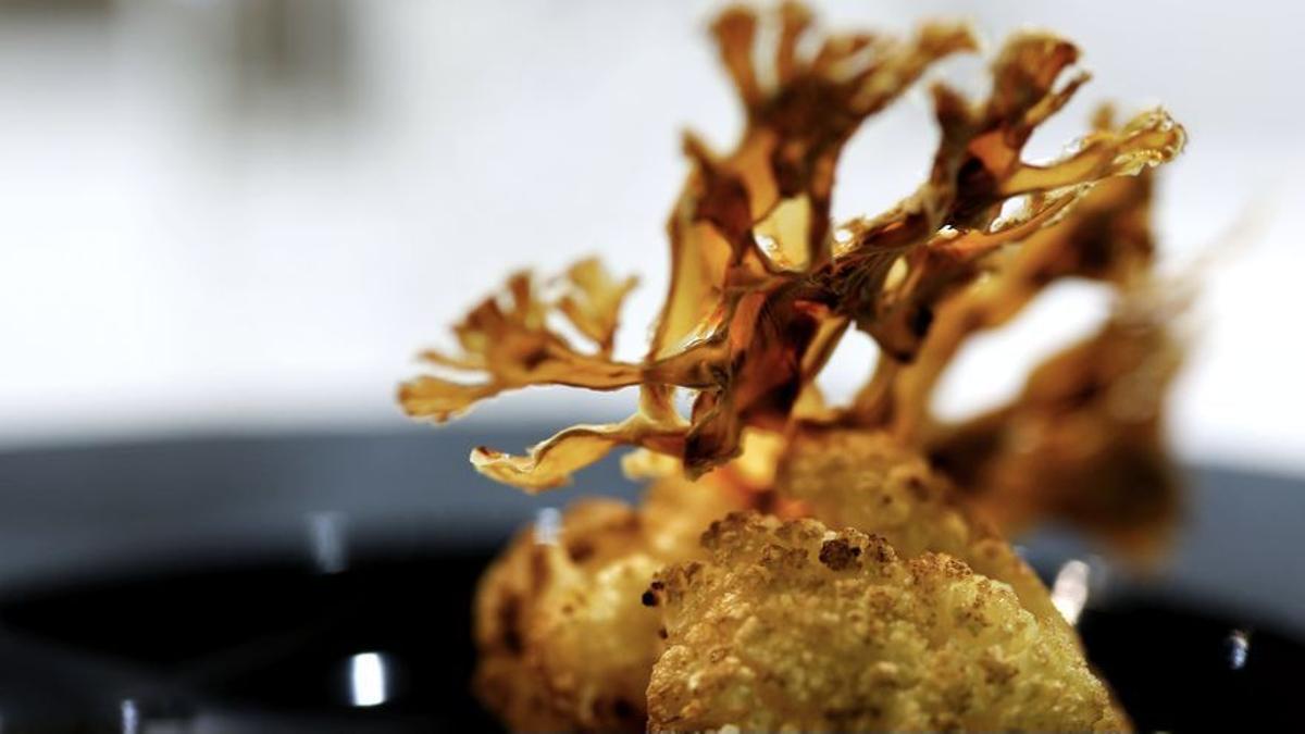 La coliflor de autor de Lucía Grávalos (Mentica Gastronómico, Madrid).