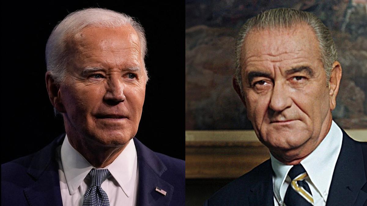 Joe Biden y Lyndon B. Johnson.