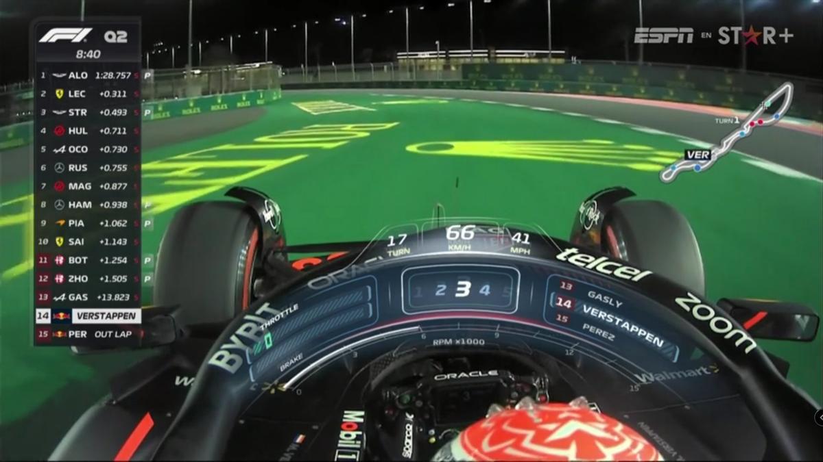 Verstappen tuvo problemas de motor en la Q2