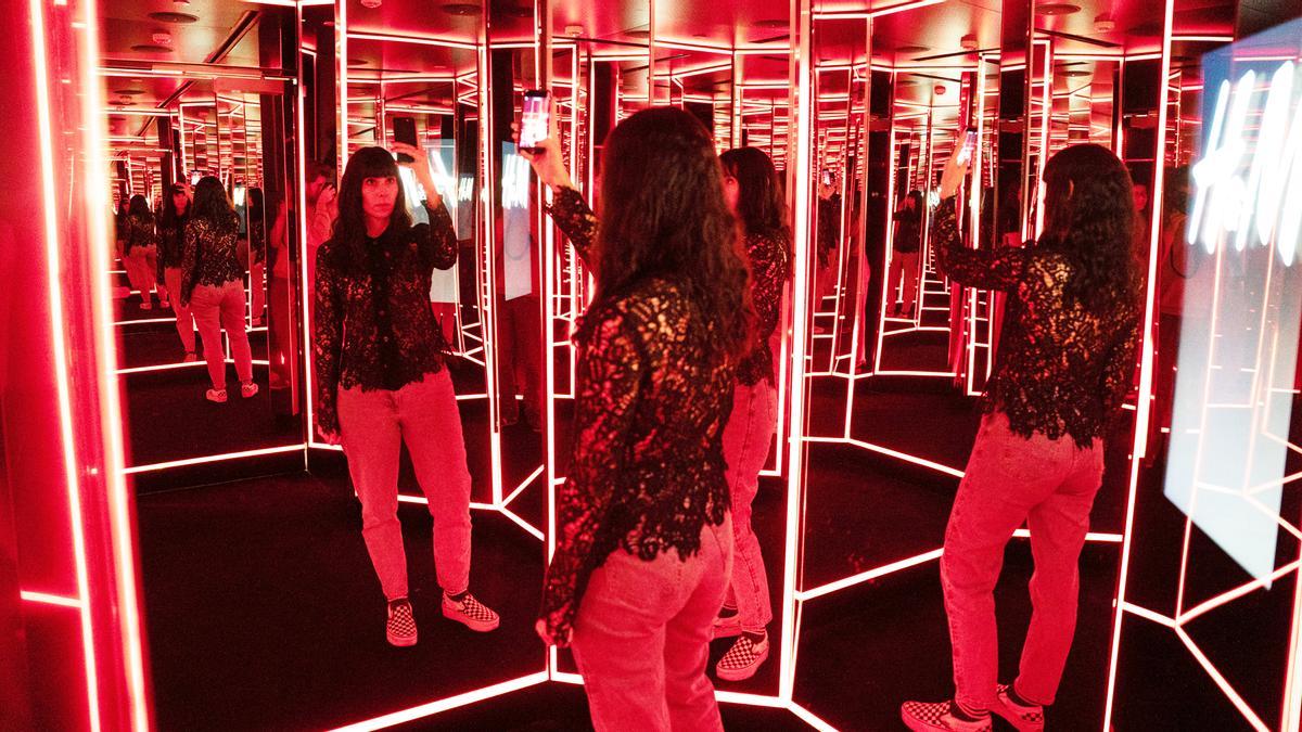 De fiesta en un probador discoteca en Barcelona
