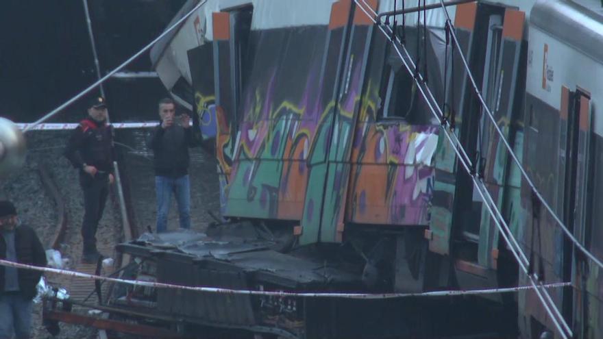 Muere un maquinista en prácticas de 27 años al descarrilar un tren en Gelida