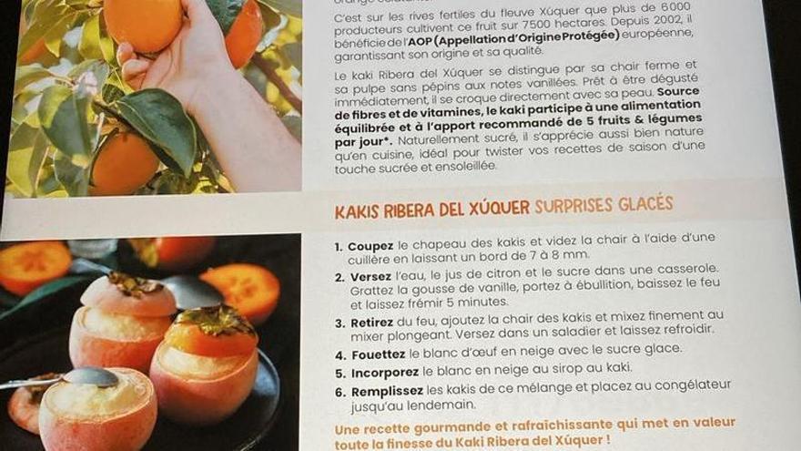 El caqui conquista la alta cocina francesa