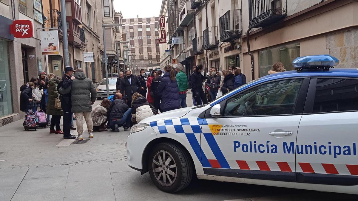 La Policía Municipal interviene en una pelea en Zamora.