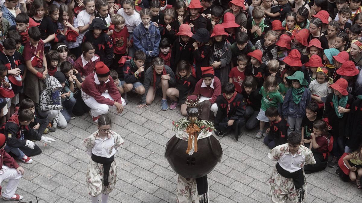 La Patum Infantil posa a la llista de desitjos la renovació dels caps dels Nans Vells