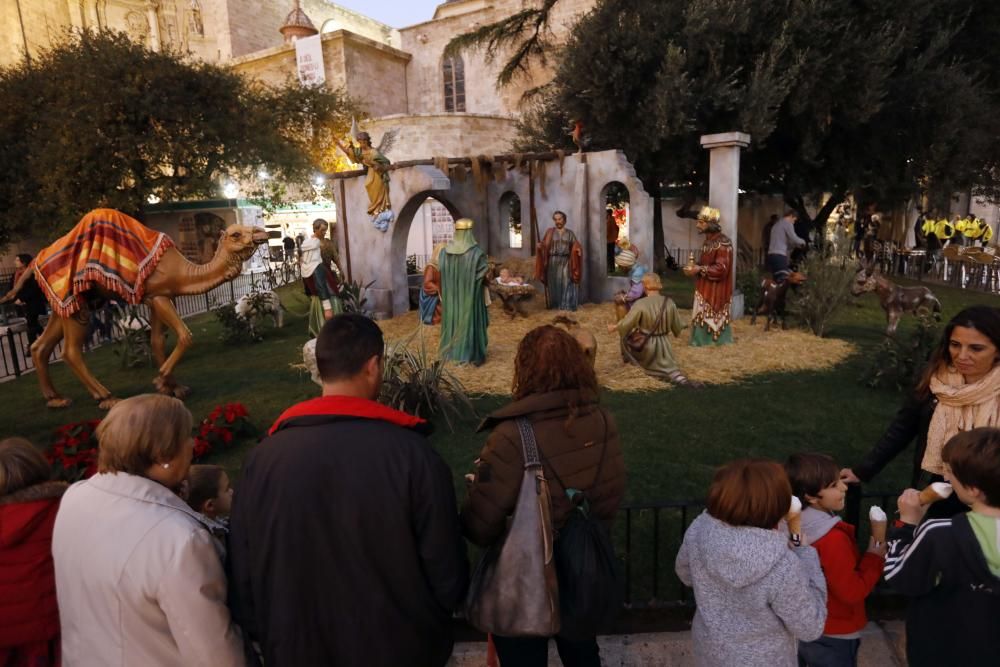 Así es el belén de la Plaza de la Reina