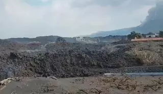Las coladas del volcán de La Palma, sin avances ni ensanches significativos