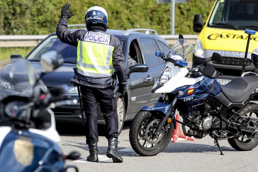 Saúl Craviotto, con la Policia Nacional