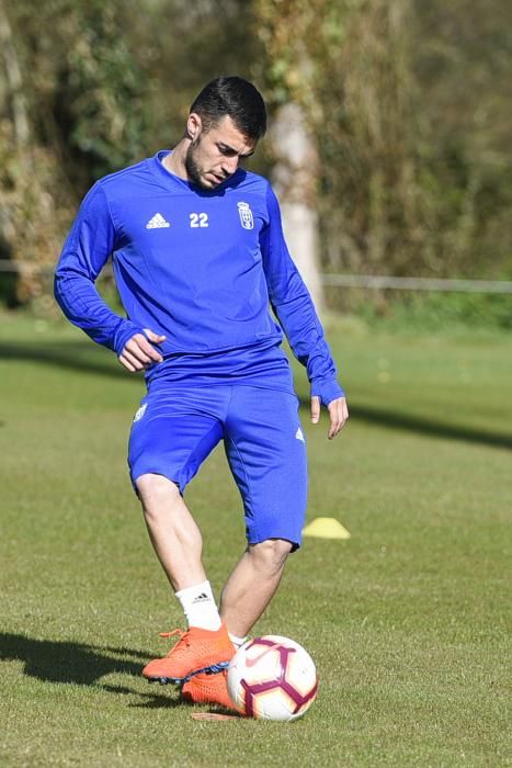 Entrenamiento del Oviedo en El Requexón