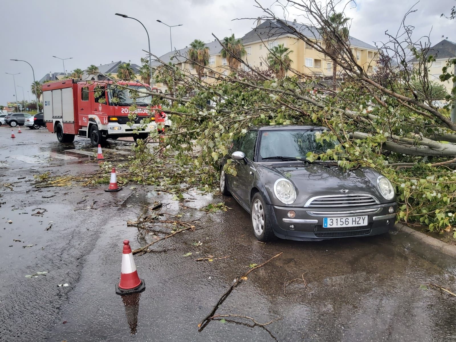 Lluvias en Badajoz