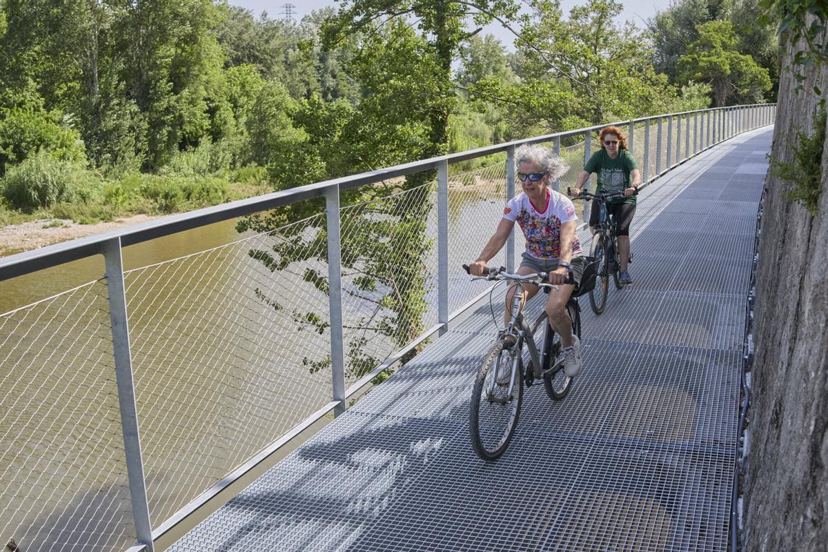 Les imatges de la nova via ciclista Girona - Celrà