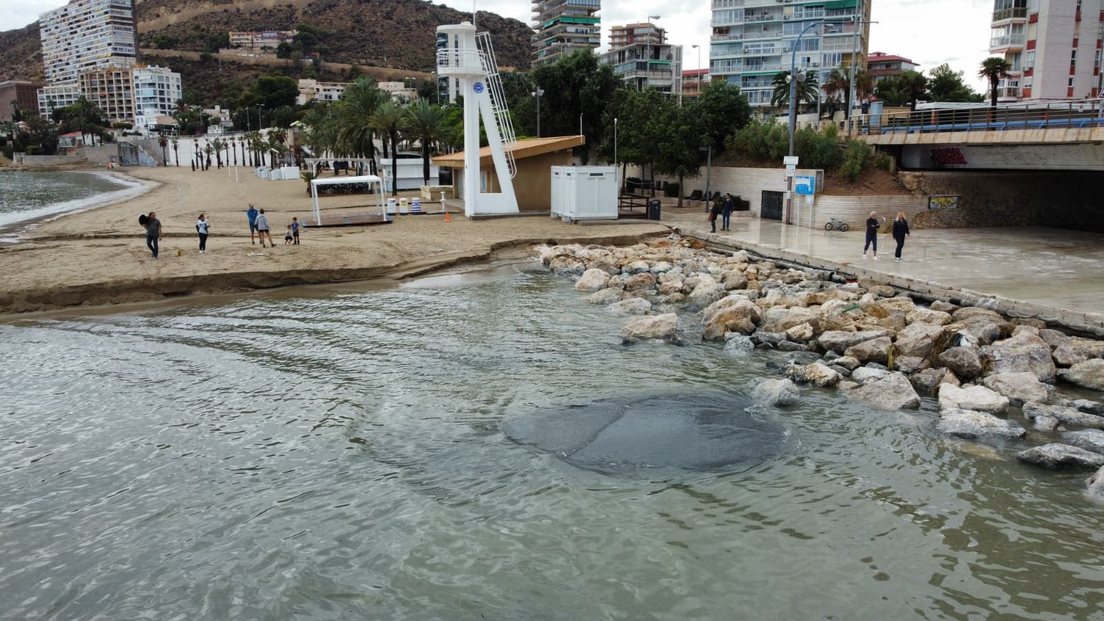 Así ha quedado la Albufereta tras las lluvias