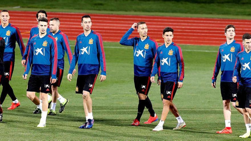 Entrenamiento a puerta abierta en Mestalla