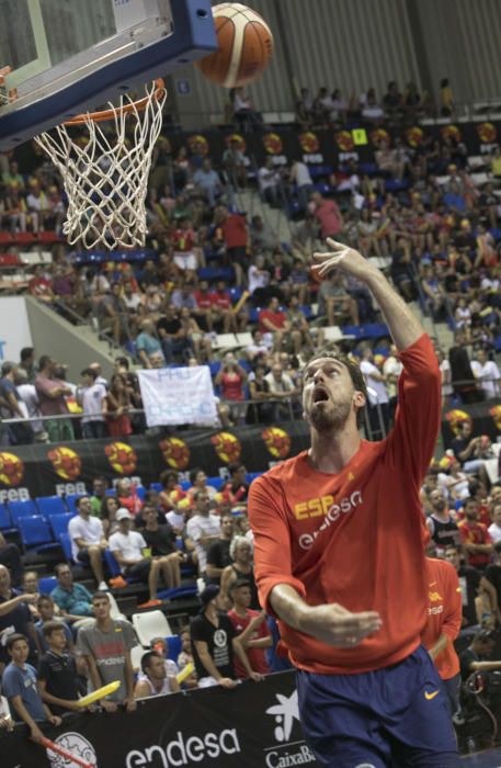 08/08/2017 deportes  partido entre la selección española  de Baloncesto contra Tunez