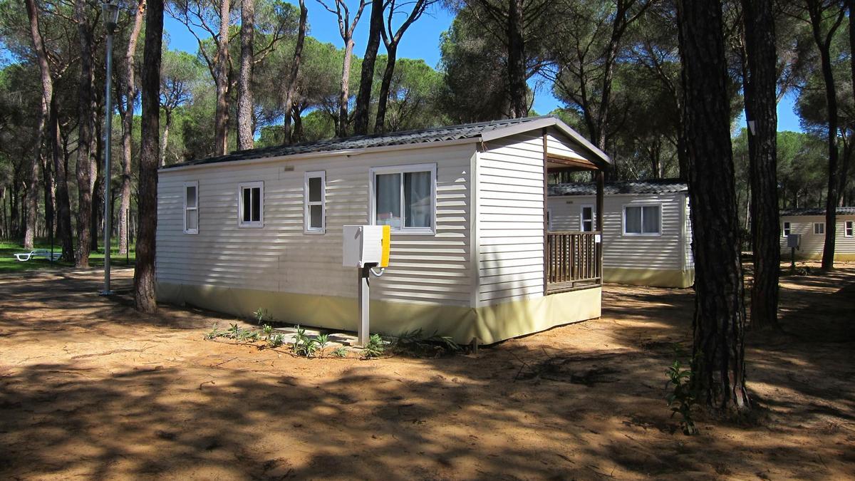 Bungalow en un camping de la provincia de Huelva.