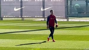 Último entrenamiento del Barça antes del enfrentamiento ante el Villarreal