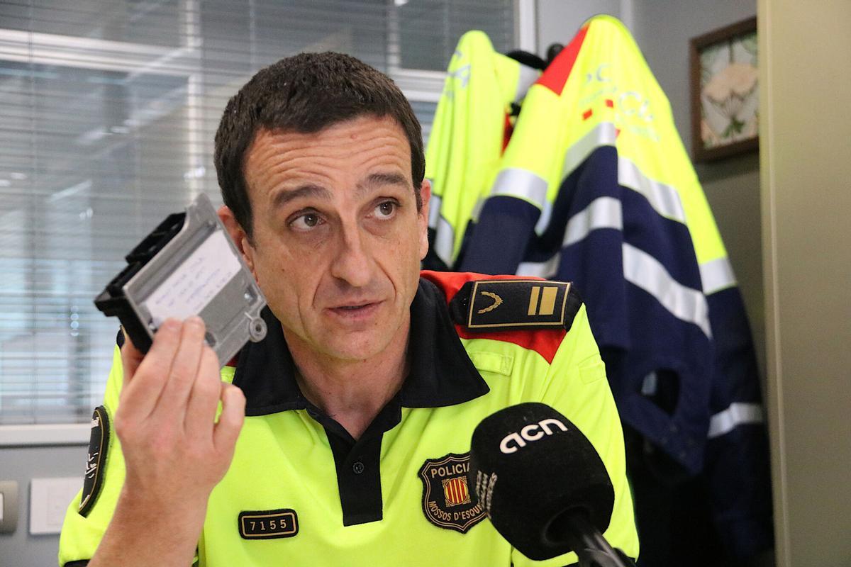 Francesc Parra, intendent cap de la Divisió d'Investigació Viària, en uan entrevista amb l'ACN.