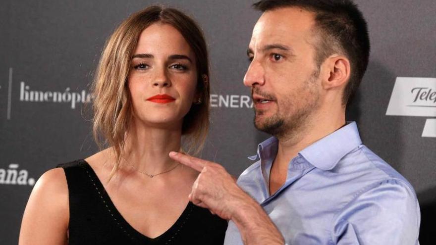 Emma Watson y Alejandro Amenábar.