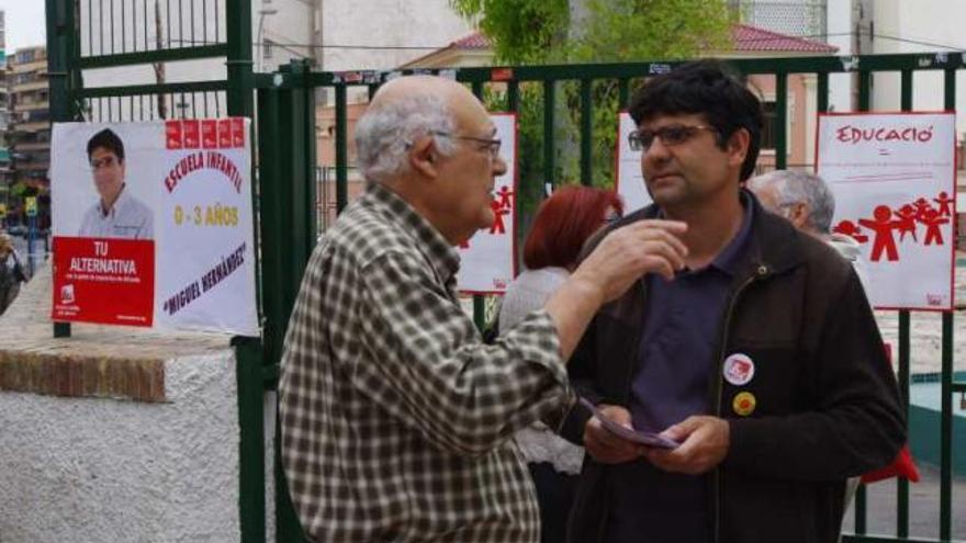 EU denuncia el &quot;abandono&quot; de barrios como Benalúa y propone crear más escuelas infantiles