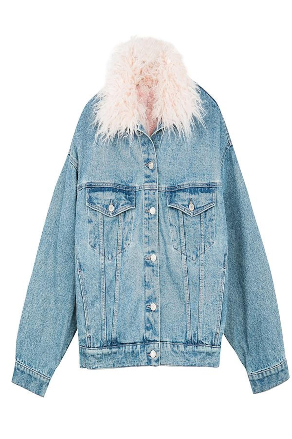 Chaquetas vaqueras: la 'candy furry'