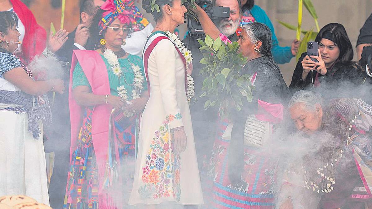 La presidenta de México, Claudi Sheinbaum, en el día de su toma de posesión.