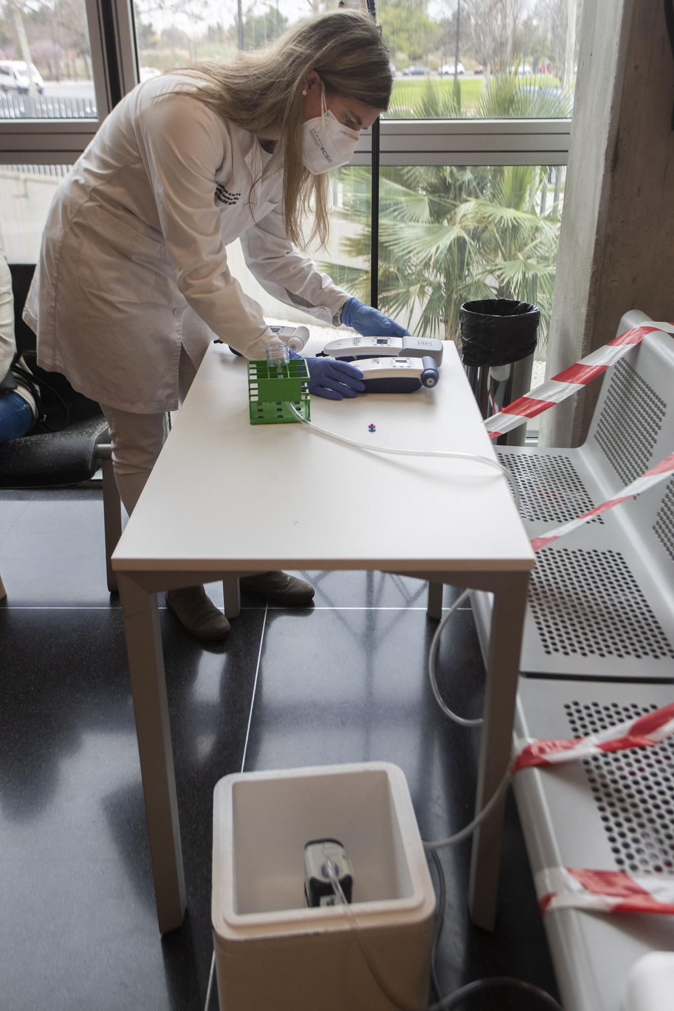 Detectores de covid en aulas y ambulatorios valencianos