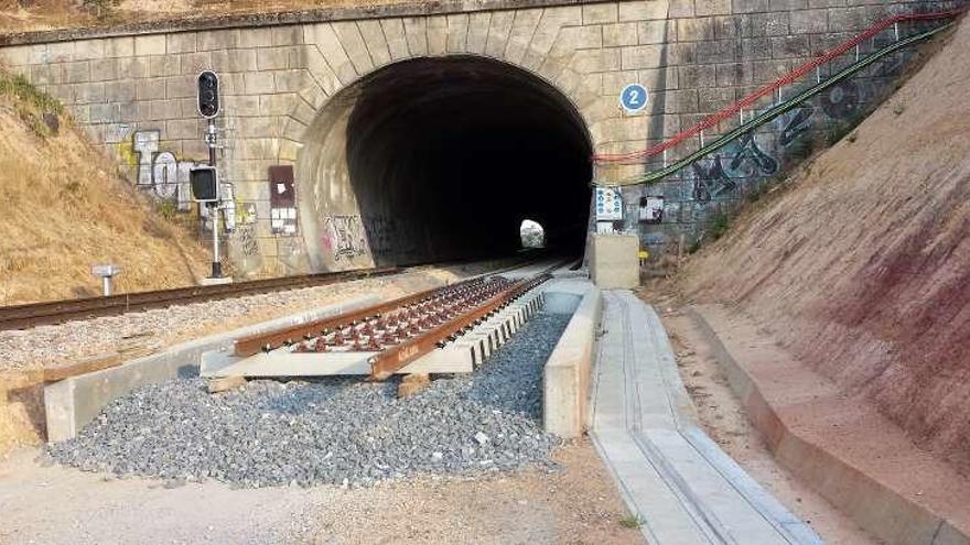 Obras del AVE en Valorio.