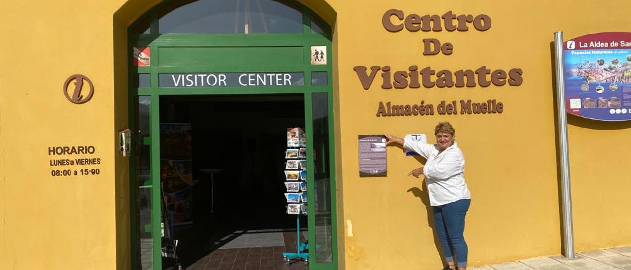 Rocío Araña Medina, informadora turística de La Aldea de San Nicolás.