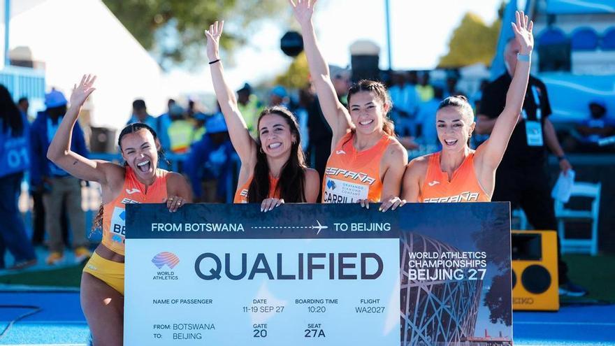 Esperança Cladera vuela con el 4x100 hacia la final y el Mundial de Pekín 2027