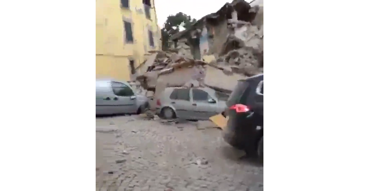 Vídeo del terremoto en Italia