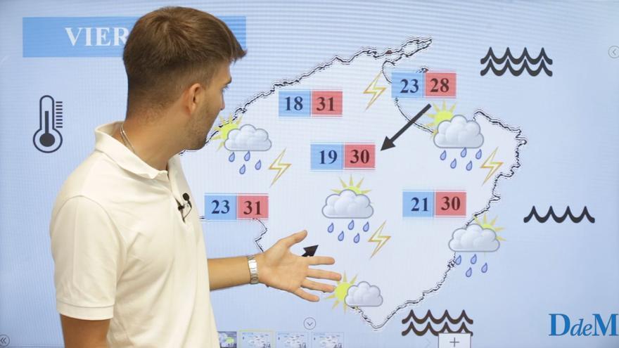 El tiempo del fin de semana en Mallorca | Aviso naranja por lluvias torrenciales y tormentas