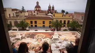 La Orotava desvela su Magno Tapiz del Corpus Christi, una obra maestra de arena volcánica