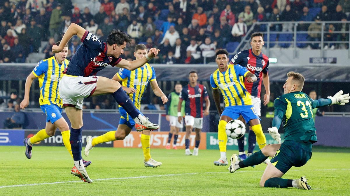 Bolonia y Shakhtar firmaron el primer empate de esta fase