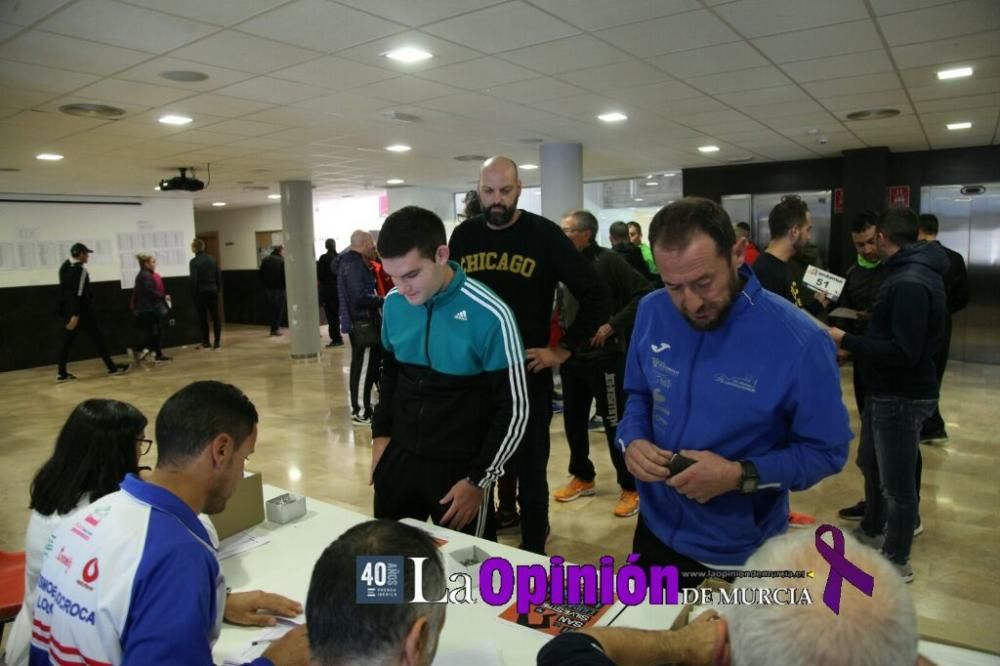 Recogida de dorsales, ambiente y salida de la XXXI Media Maratón Ciudad de Lorca