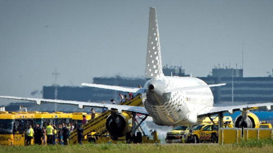Un avión de la flota de Vueling.