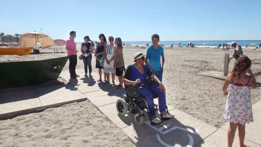 Zona de moragas de la playa de El Cable.