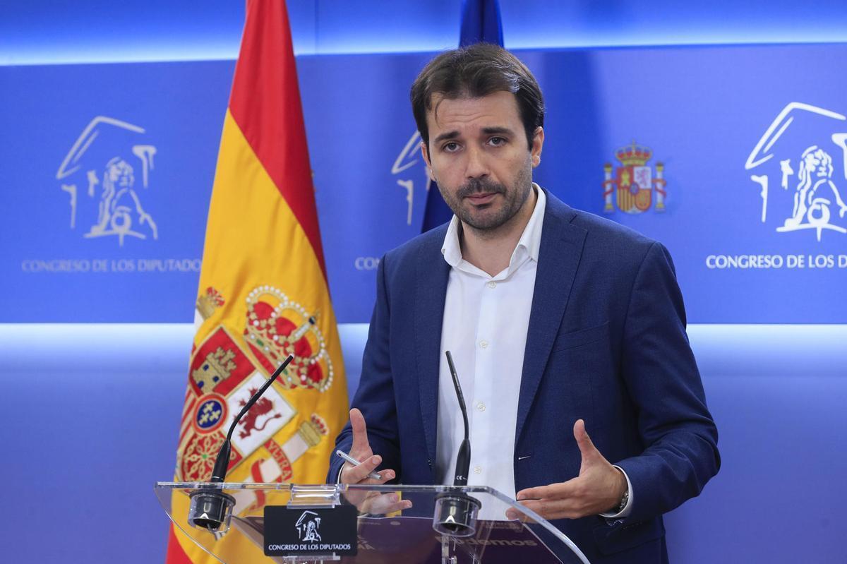 Rueda de prensa diputado de Sumar, Javier Sánchez Serna. Rueda de prensa diputado de Sumar, Javier Sánchez Serna.