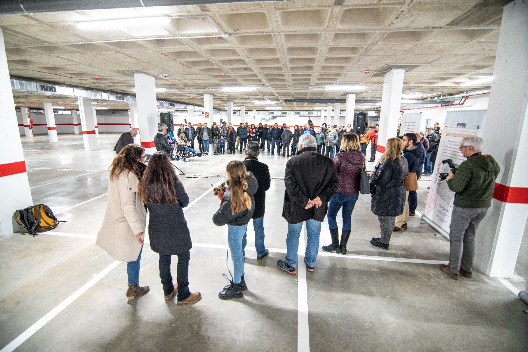 Moià inaugura el pàrquing soterrat de la plaça del CAP