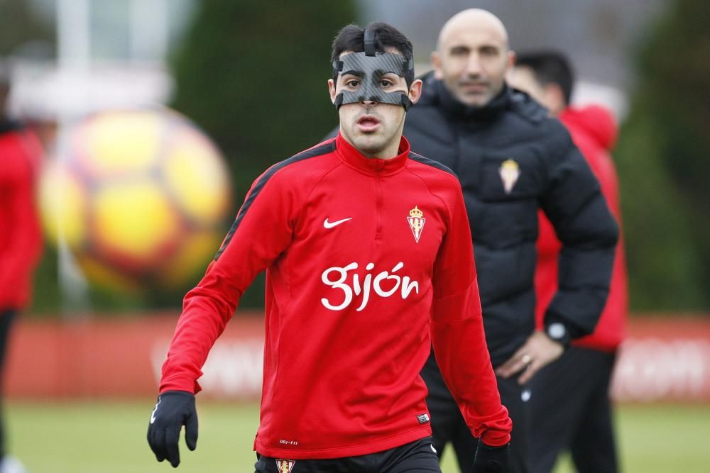 Entrenamiento del Sporting de Gijón