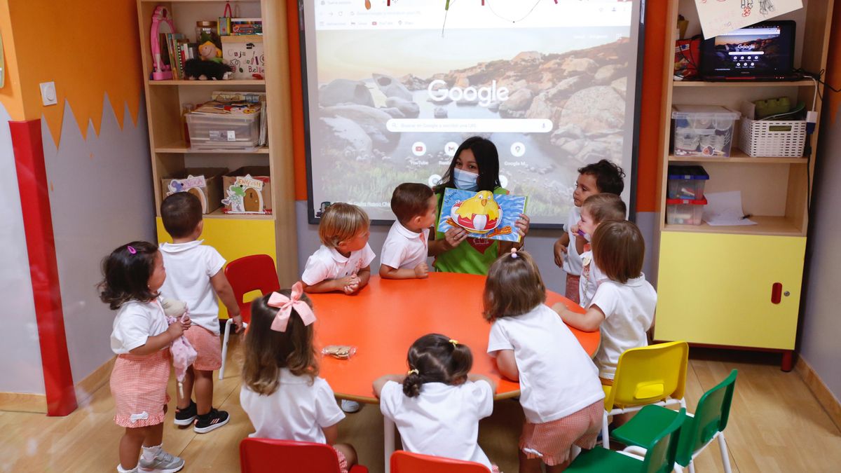 Un grupo de alumnos de una escuela infantil, en un curso pasado.