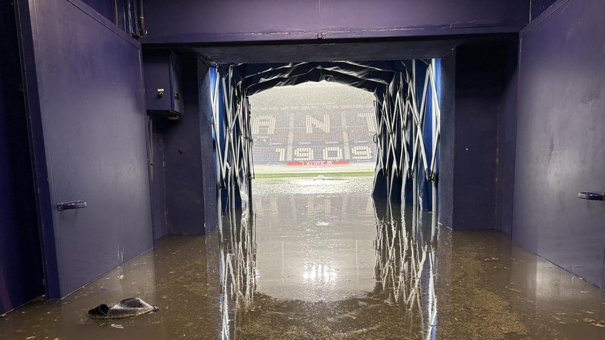 LEVANTE – ATHLETIC | Las fuertes lluvias en Valencia obligan a suspender el Levante